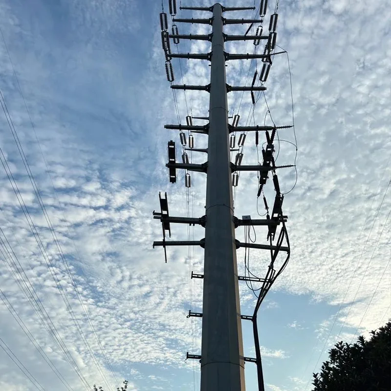 Menara Transmisi Pipa Baja Galvanis